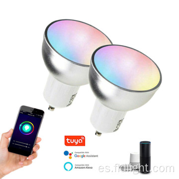 Bombilla LED inteligente Control remoto que cambia de color RGB